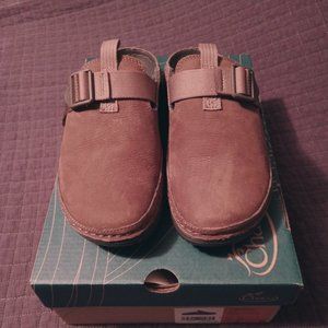 CHACO PAONIA FLUFF CLOG, Earth Brown, Waterproof, Fleece Lined, US 8 EU 39, NEW